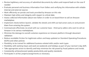 Amazon Investigation New Job